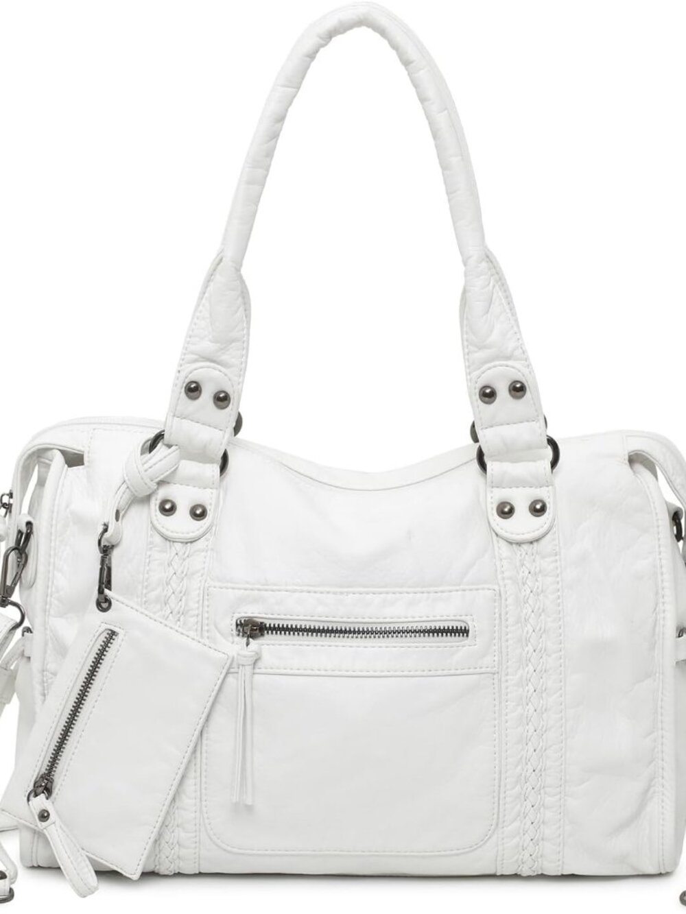 Y2K Vintage Hobo Shoulder Bag for Women, Vegan Leather Tote
